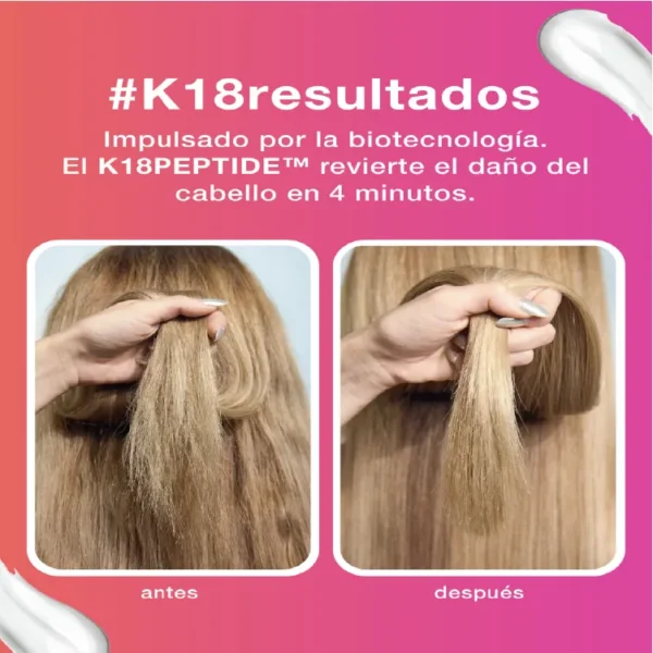 Máscara de Reparación Molecular Leave-In - K18; 5 ml - 15 ml - 50 ml - Imagen 4