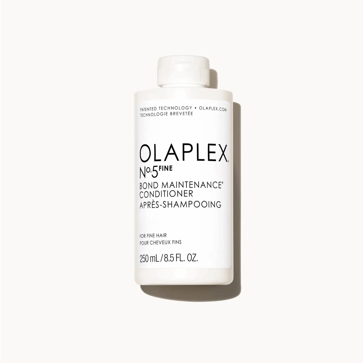 Olaplex Nº5 Fine Bond Maintenance Conditioner de 250 ml sobre fondo blanco.
