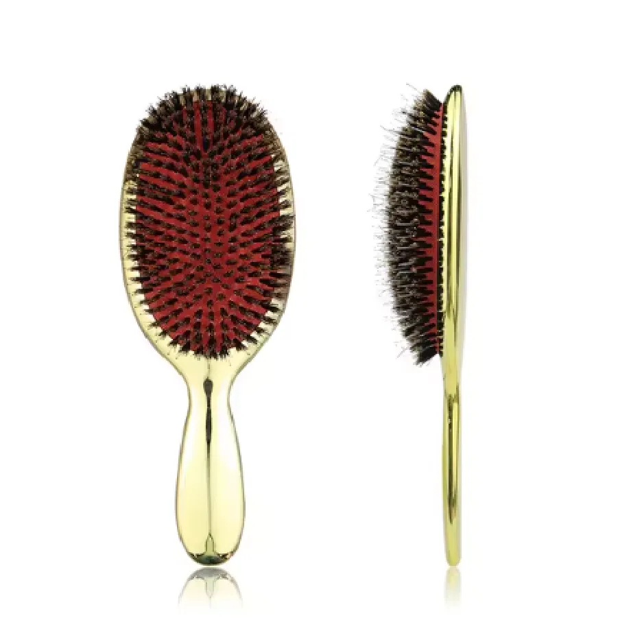 Cepillo Paleta de Cerdas de Jabali - Plateado, Dorado o Rosado - Elegante - Imagen 3