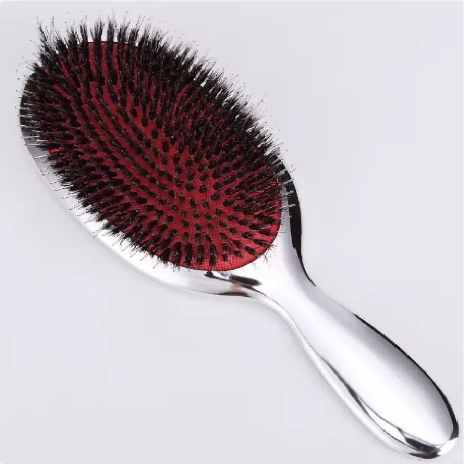 Cepillo Paleta de Cerdas de Jabali - Plateado, Dorado o Rosado - Elegante - Imagen 5