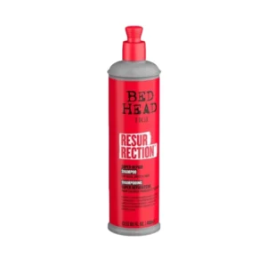 Shampoo reparador Resurrection de TIGI Bed Head para cabello dañado o debilitado.