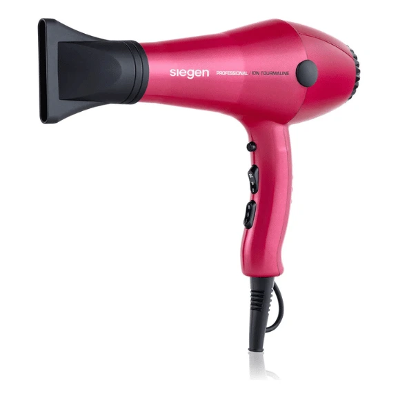 Secador De Pelo Siegen Sg-3049c01 Color Fucsia se muestra de lado