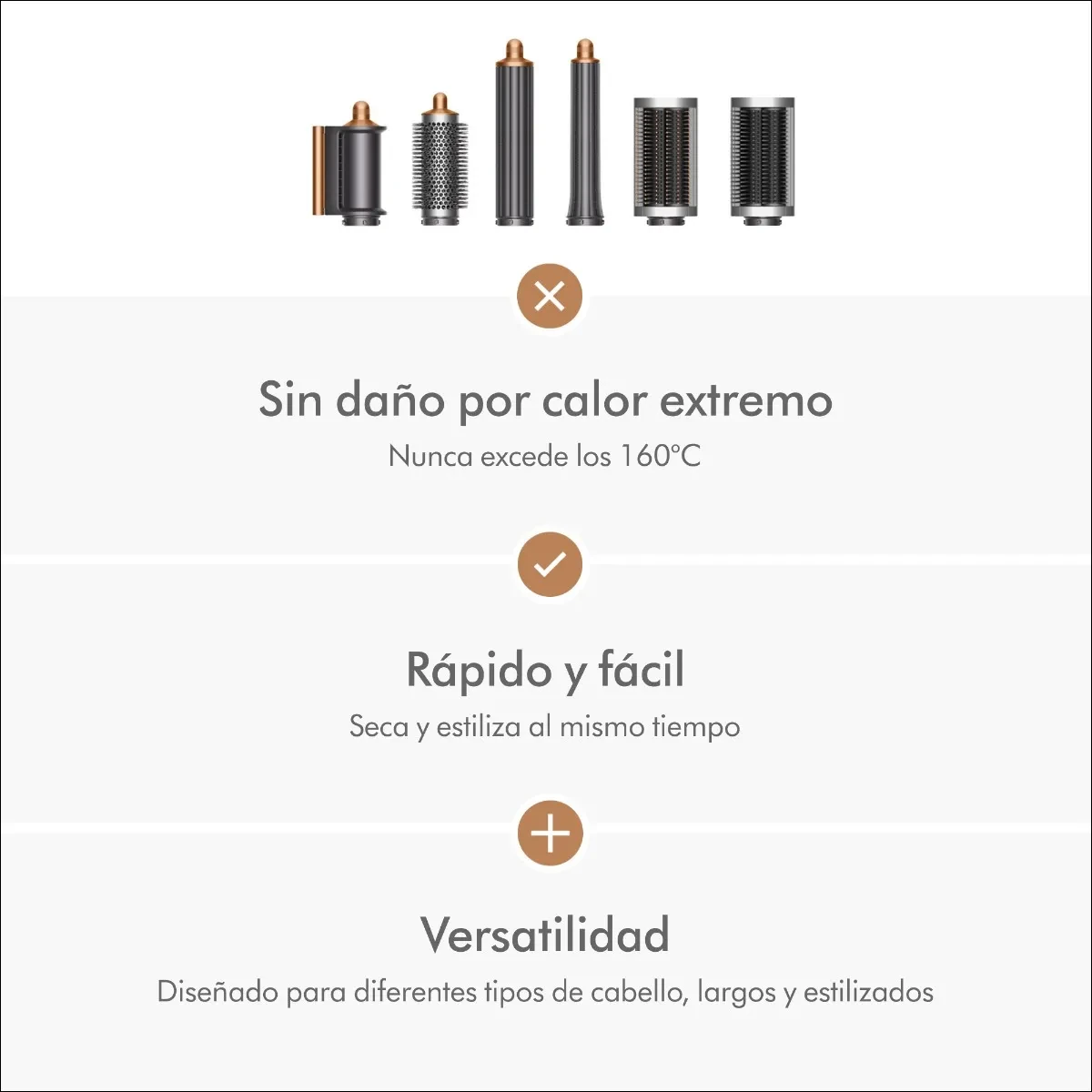 Beneficios del Dyson Airwrap para secar, alisar y estilizar el cabello