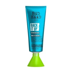 Bed Head Back It Up crema texturizante vista frontal para definir y dar forma al peinado.