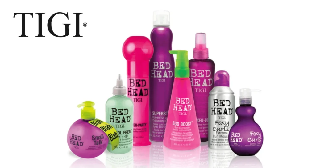 Tienda oficial TIGI Bed Head en Chile en Bonjour Salón con colección completa de productos profesionales para el cuidado y estilizado del cabello.