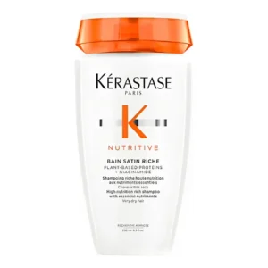 Kérastase Nutritive Bain Satin Riche shampoo nutritivo 250 ml para cabello seco y sensibilizado envase de frente